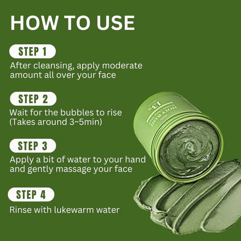 Holy Basil Bubble Deep Mask | Designed To Cleanse Pore Pollutants